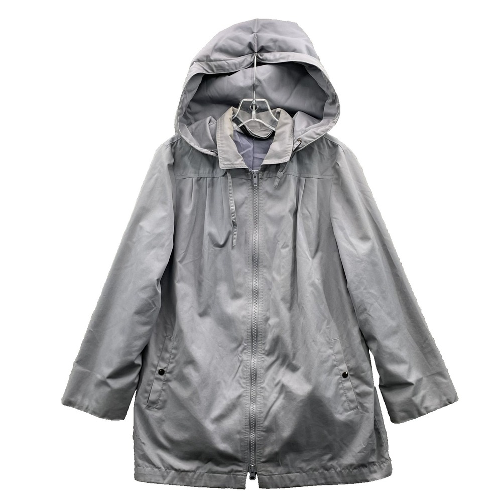 Vintage London Fog Rain Parka Womens 10 Windbreaker Coat Outdoor Chic Gorp Cabin